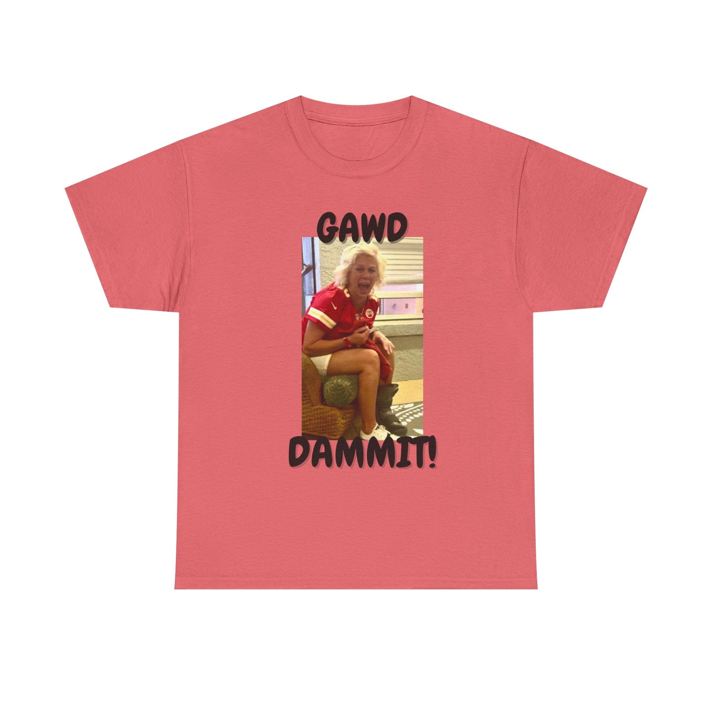 Funny Unisex Heavy Cotton Tee - "Gawd Dammit!" Humor Shirt for Casual Wear