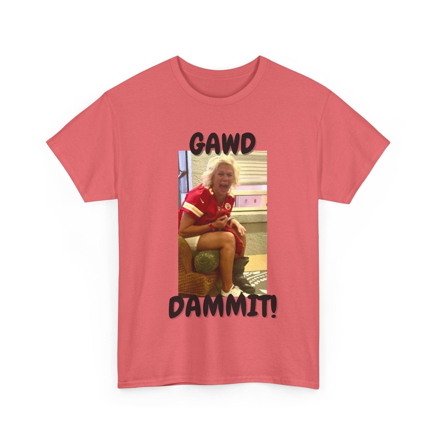 Funny Unisex Heavy Cotton Tee - "Gawd Dammit!" Humor Shirt for Casual Wear