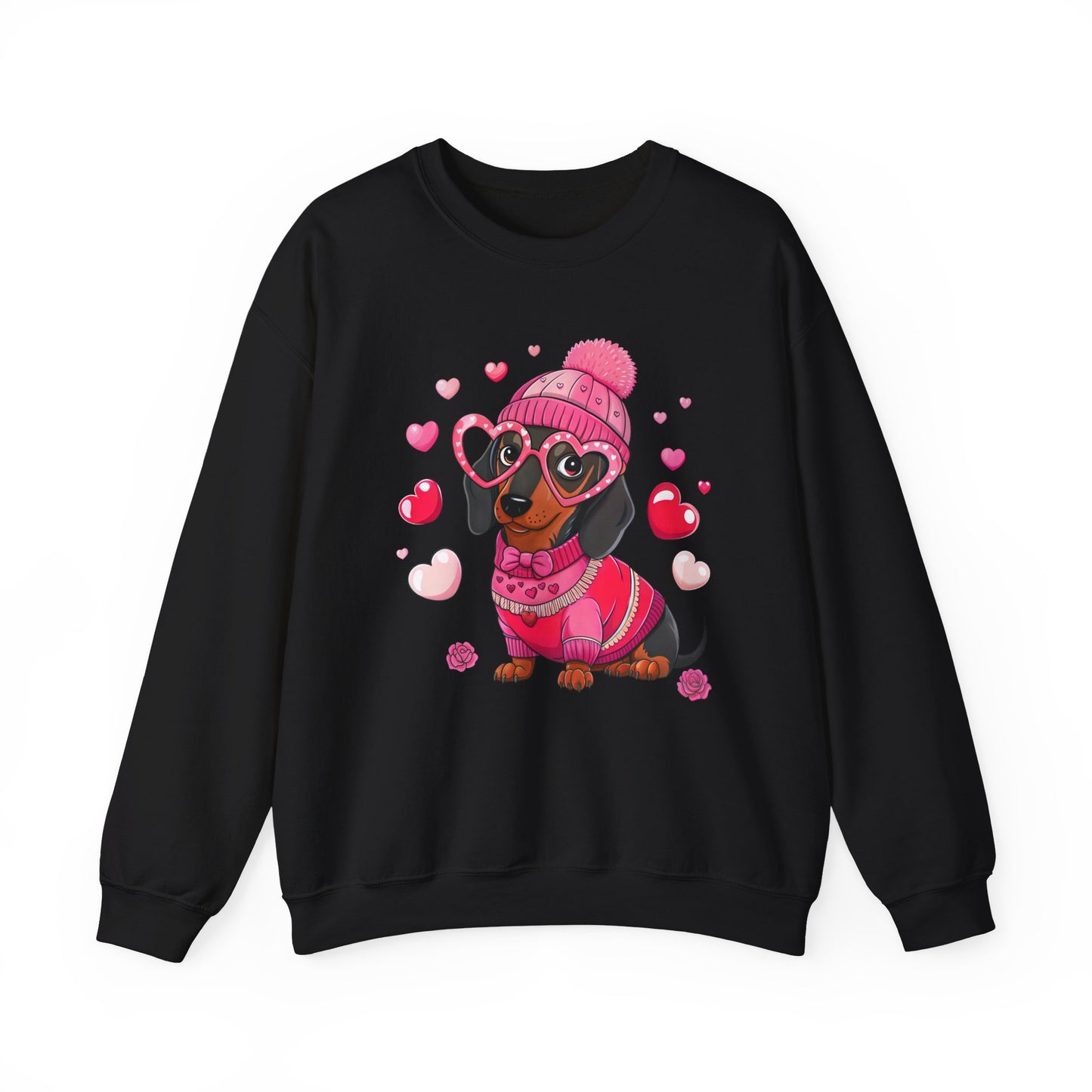 dog valentine Crewneck Sweatshirt