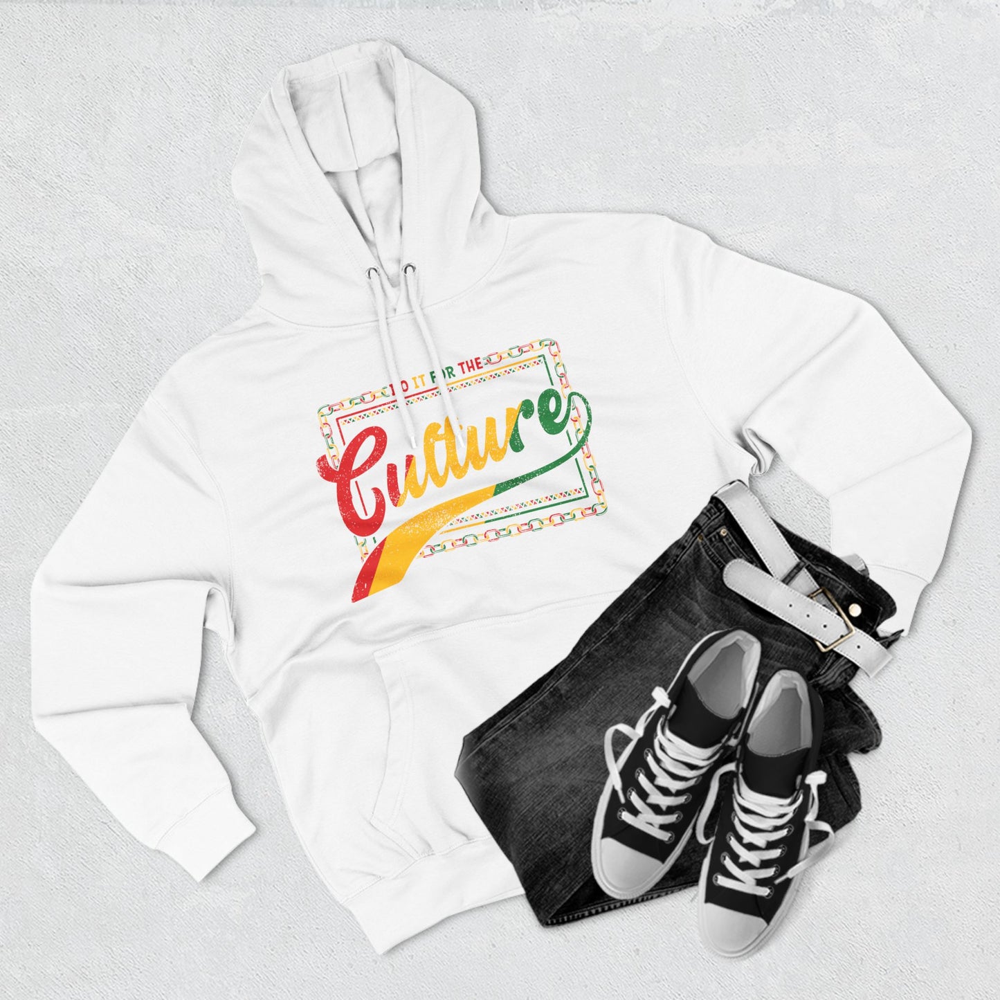 Do it for the culture Three-Panel Fleece Hoodie