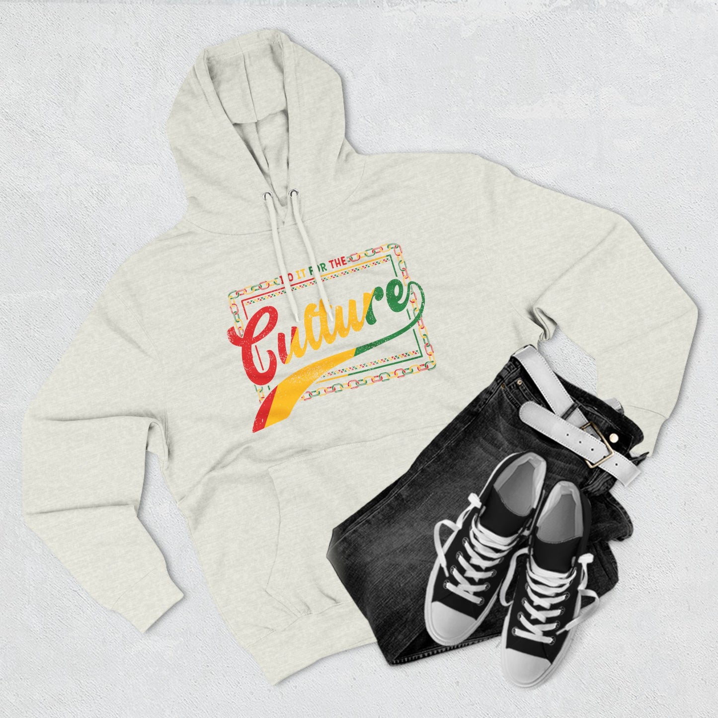 Do it for the culture Three-Panel Fleece Hoodie