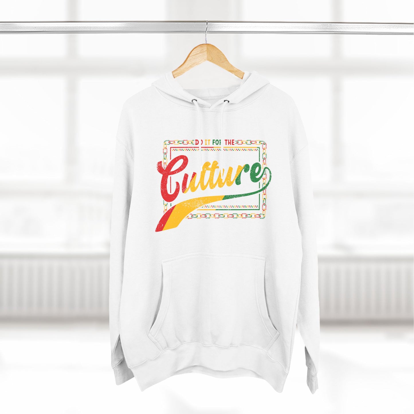 Do it for the culture Three-Panel Fleece Hoodie