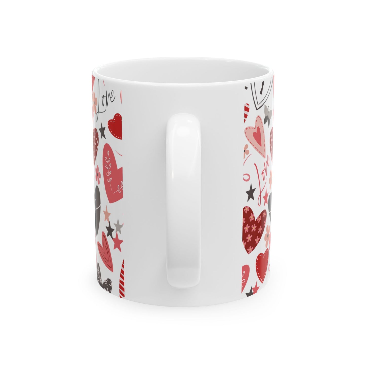 valentines hearts Ceramic Mug, (11oz, 15oz)