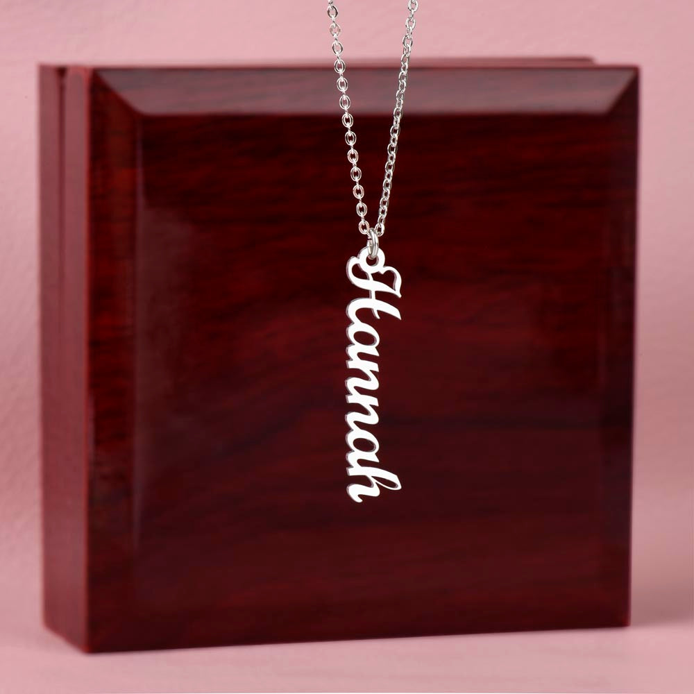 custom multi name necklace