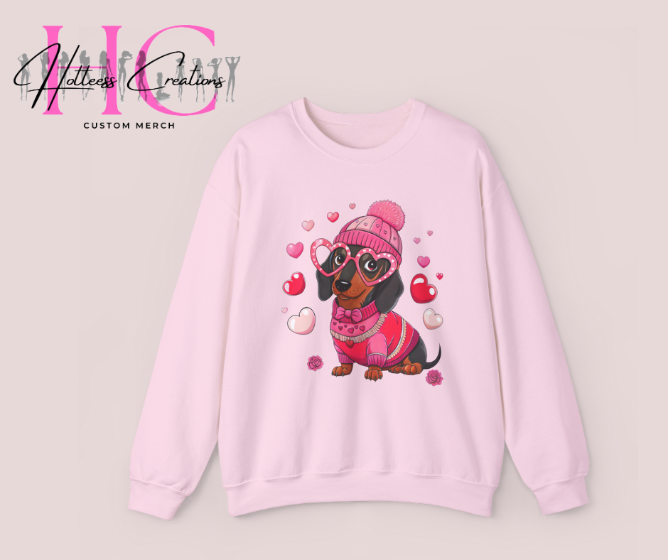 dog valentine Crewneck Sweatshirt