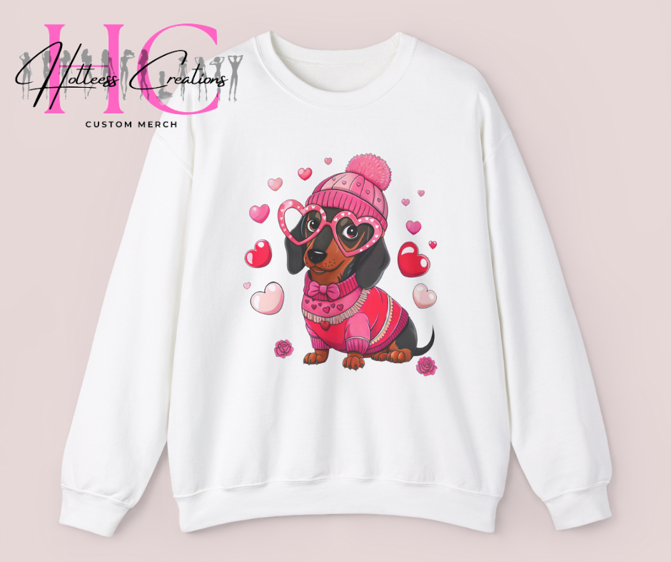 dog valentine Crewneck Sweatshirt